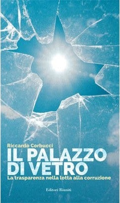 La copertina de Il palazzo di vetro: una lastra di vetro infranta contro il cielo